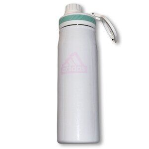 ADIDAS Steel 600ML 20oz Insulated Water Bottle 24/12HR Co/Hot White Shimmer Pink